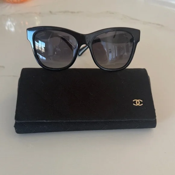 CHANEL CH5380 square women’s Black Sunglasses - Picture 2 of 9